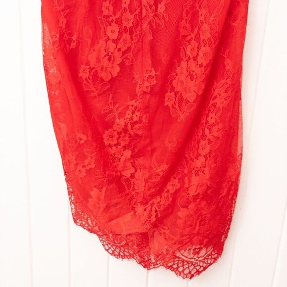 RÊVE RICHE Ema Dress Red Strapless Corset Mini - Picture 8 of 9